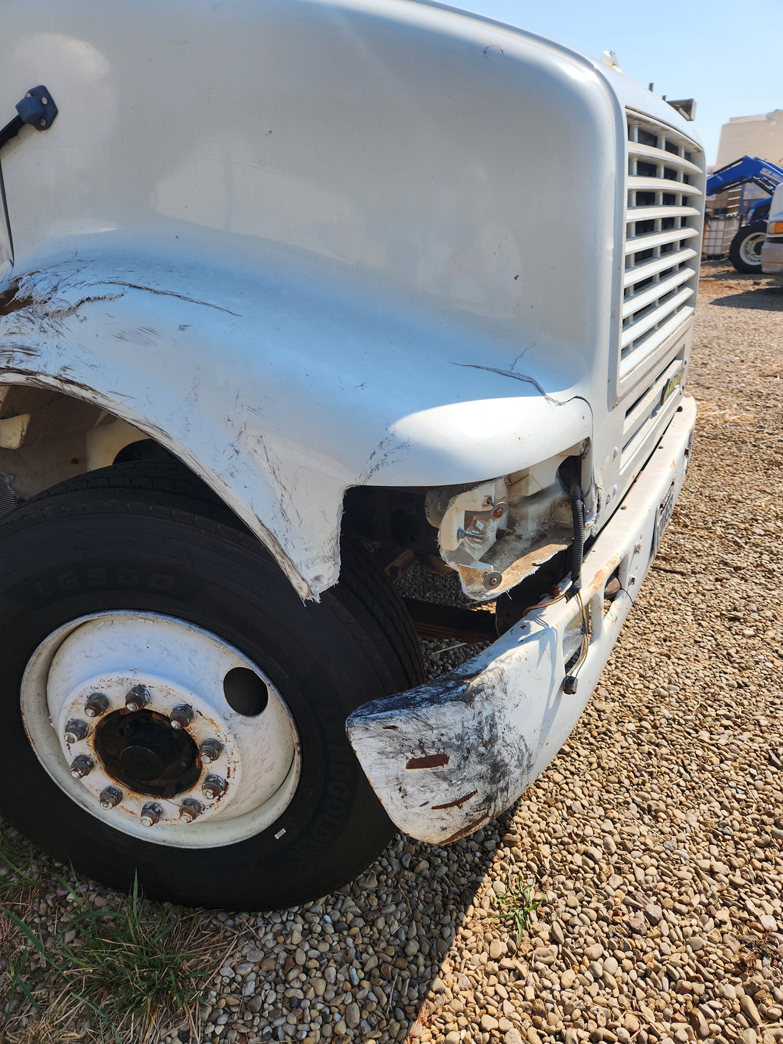 Semi Damage Repair - Before